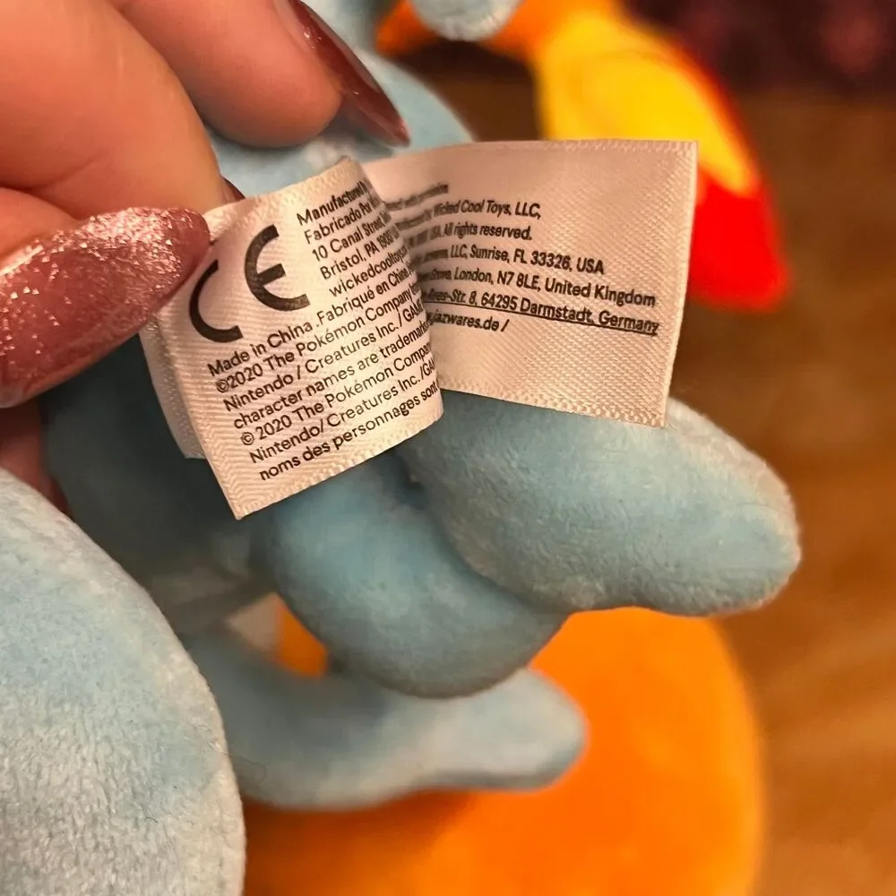 Pokémon Plush Lot Charmander Squirtle Sobble Official WCT Stuffed Animals 2020